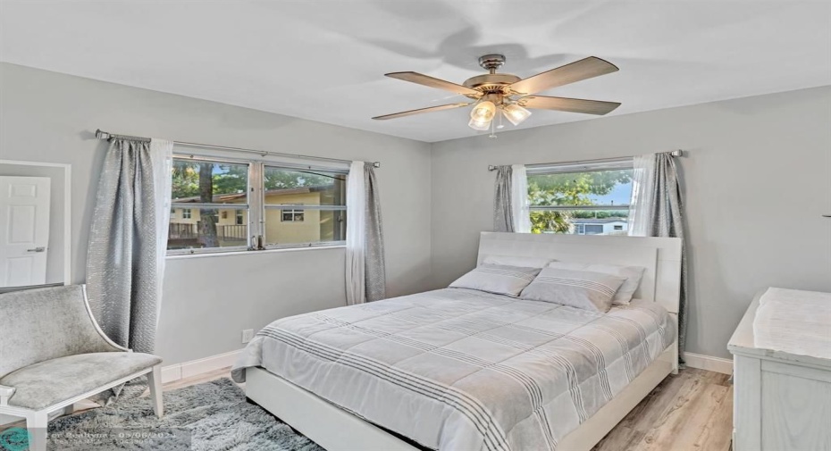 Double Windows in Guest Bedroom