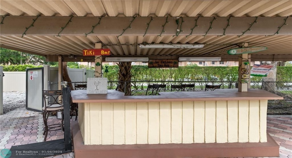 Tiki Bar on Pool Deck