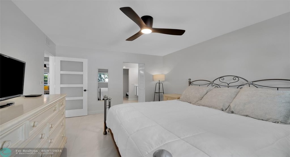 Primary king sized bedroom