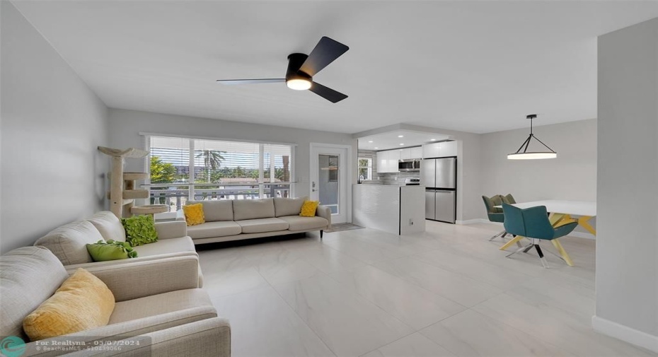 Spacious open layout