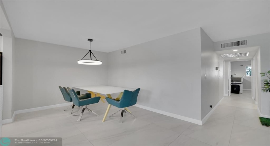 Dining area. Table stays if you want it.