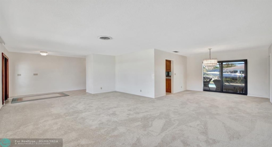 Large Combination Living & Dining Room