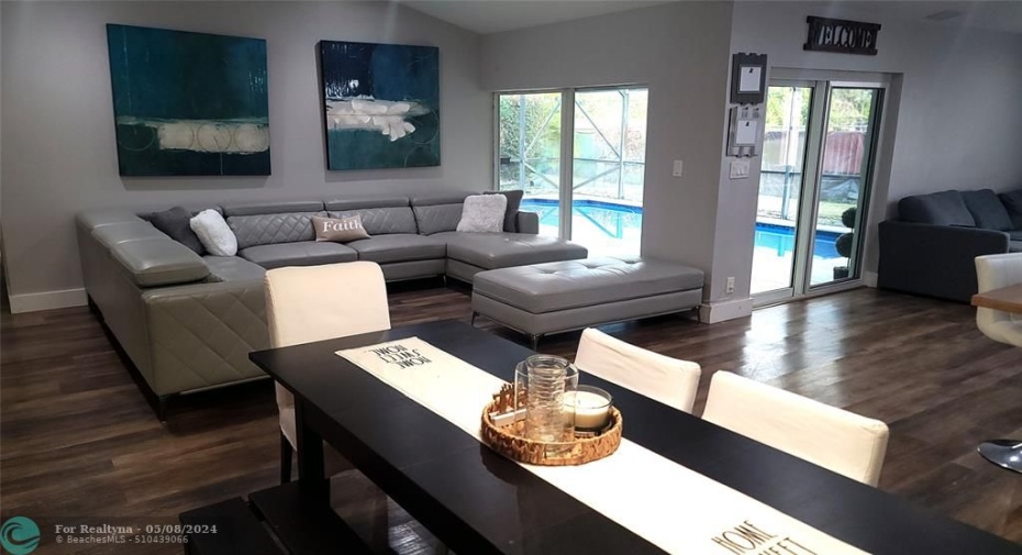 Dining Room to Living Room View