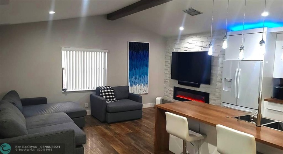 Kitchen to Family Room View