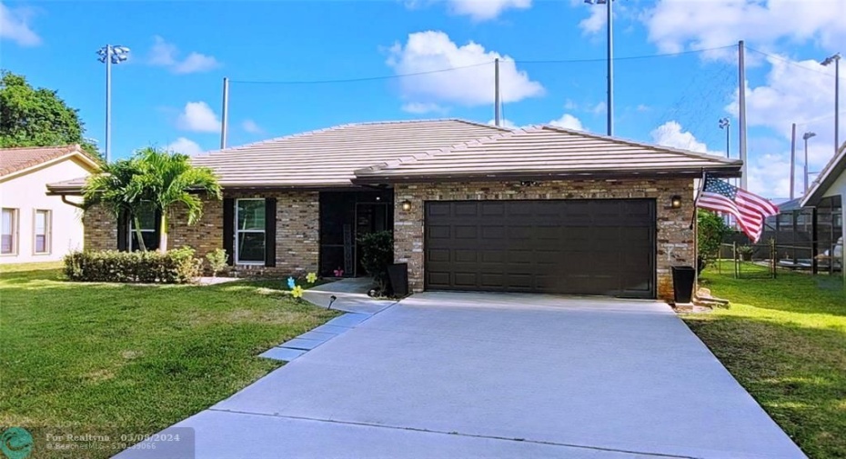 Angled View of Property