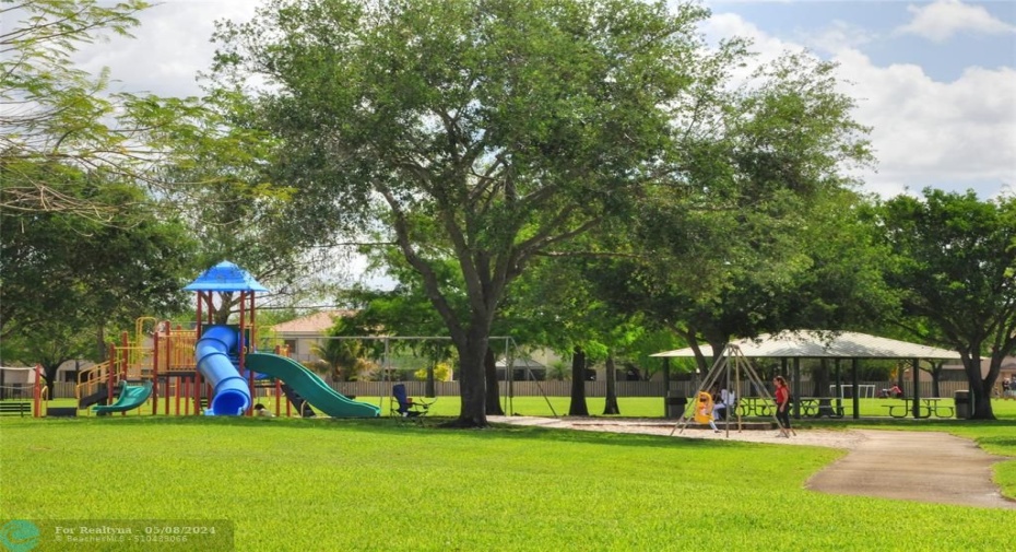 DEICKE PARK with tennis & pickle ball courts, walk & jogging paths, picnic & playgrounds areas