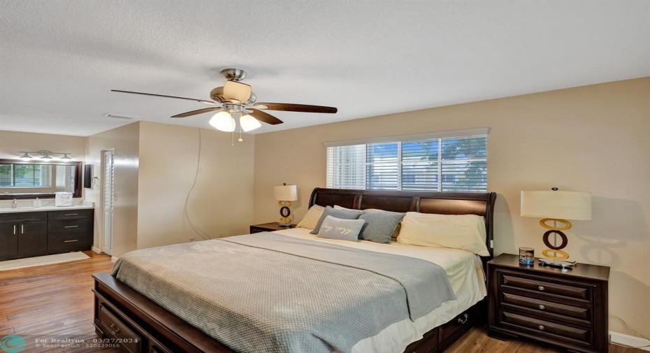 Master bedroom with lots of light