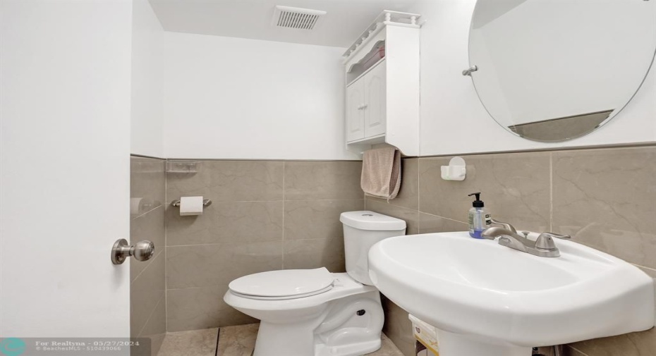 NEWLY remodeled 1/2 bath downstairs