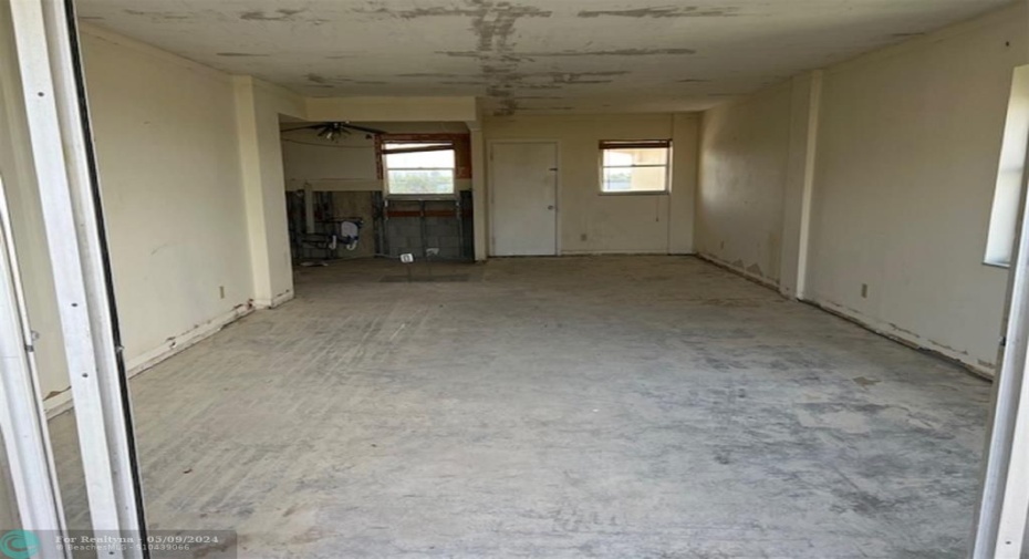 Living room looking towards the kitchen