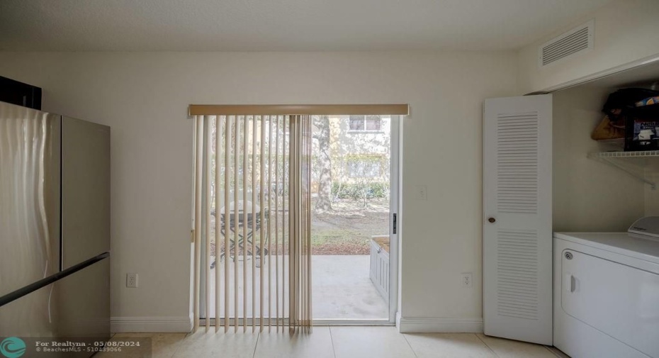Back Door that leads directly to your parking spot 205