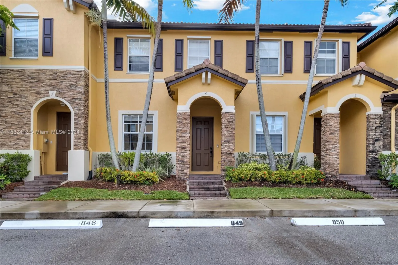 Front of townhouse