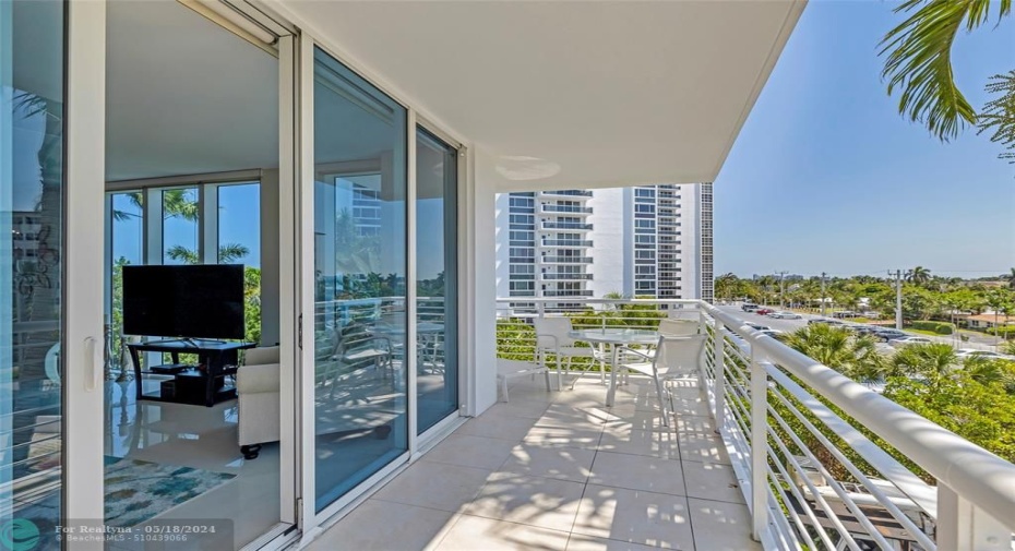 Spacious Lanai Accessed from Living Room