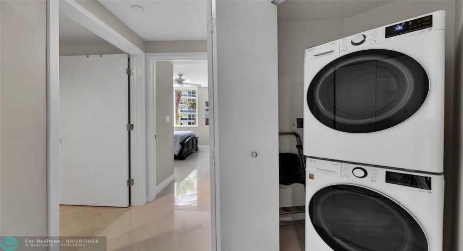 Laundry Hidden Behind BiFold Door