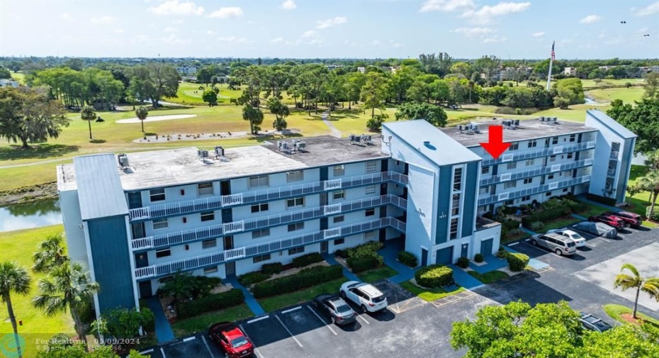 LOCATED ON LAKE AND PUBLIC GOLF COURSE. STEPS TO CLUB HOUSE WITH POOL BILLIARDS LIBRARY AND BALL ROOM