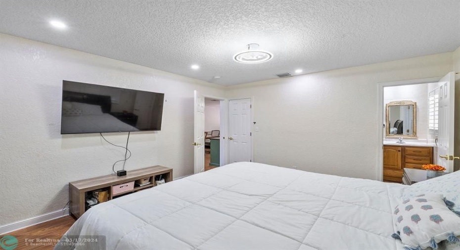 Tons of closet space makes this room perfect!