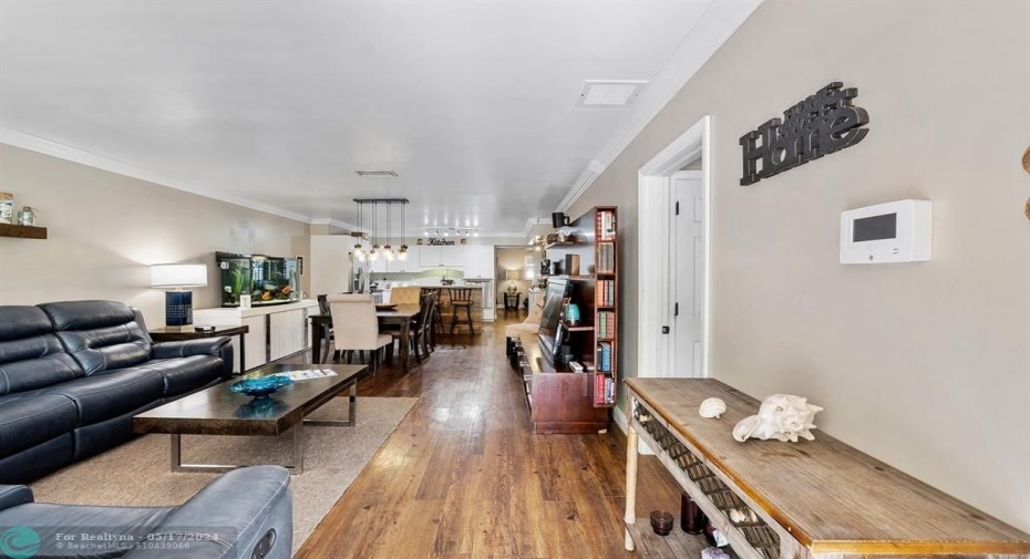 Open living space is perfect for entertaining!