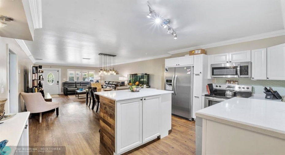 Custom white kitchen cabinetry