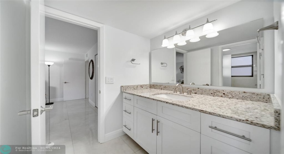 Guest Bathroom & Doorway to Guest Bedroom