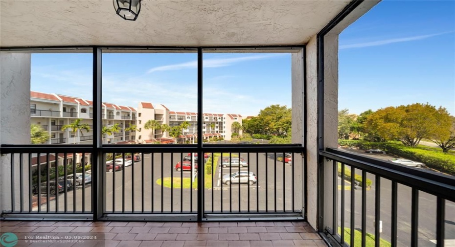 Private Screened Balcony Off Master Bedroom
