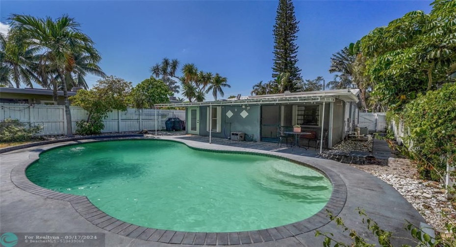 BACK YARD POOL VIEW
