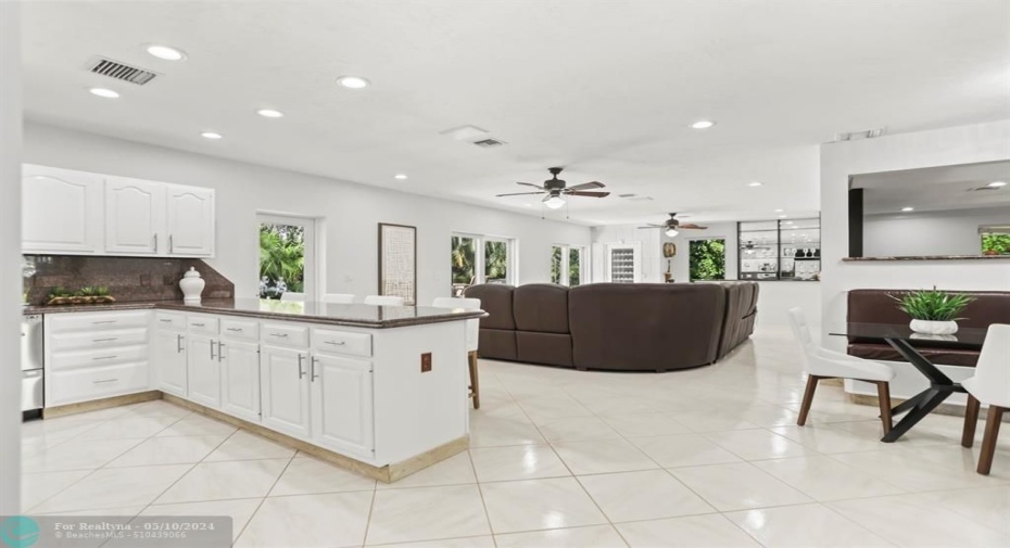 Open Kitchen Bar Room