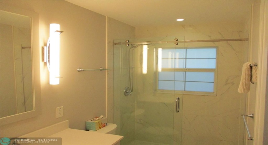Main Bathroom looking in from Door.
