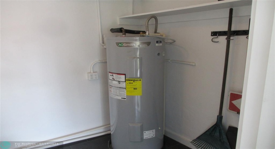 New Water Heater.