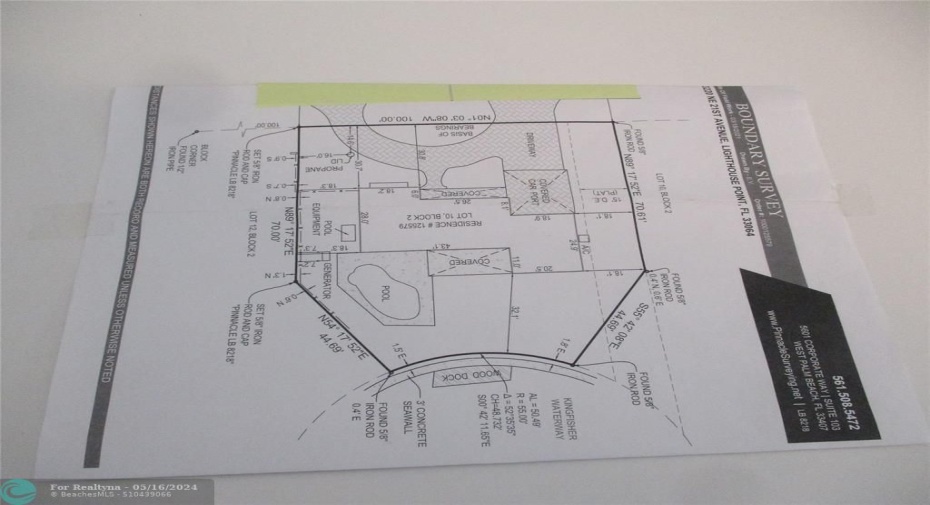 Survey of 3220 NE 21st Ave