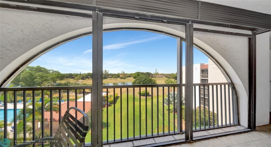 Gorgeous Screened Balcony View