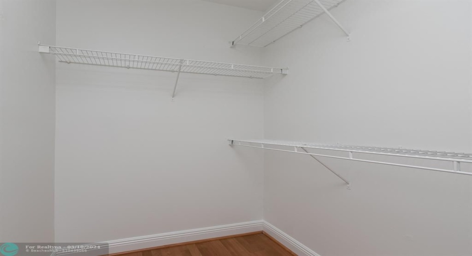 Large Walk-in Closet inside of Master Bedroom