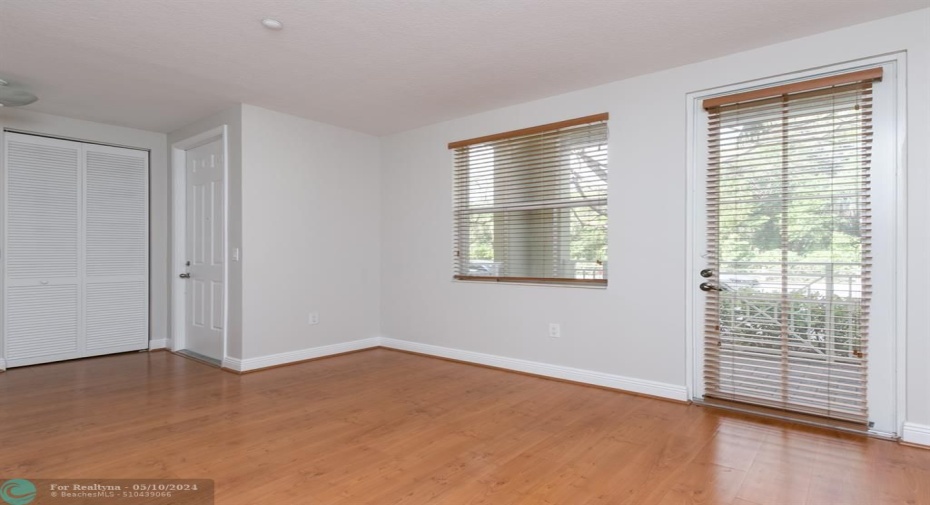Front Entry and Living area with Access to open/tiled porch area w/view of Preserve