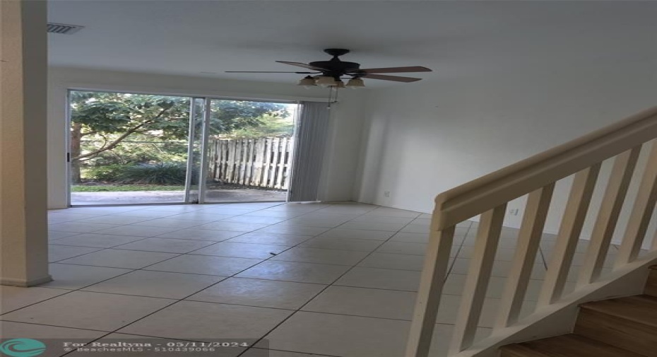 Stairs and livingroom