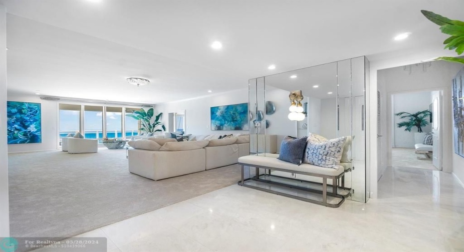Foyer into Living Room