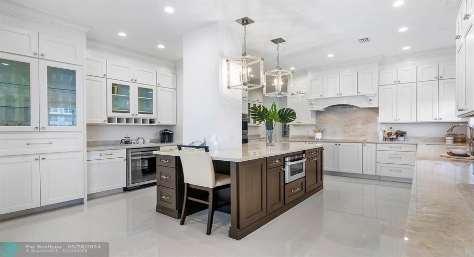 Coffee Bar and Wine Fridge