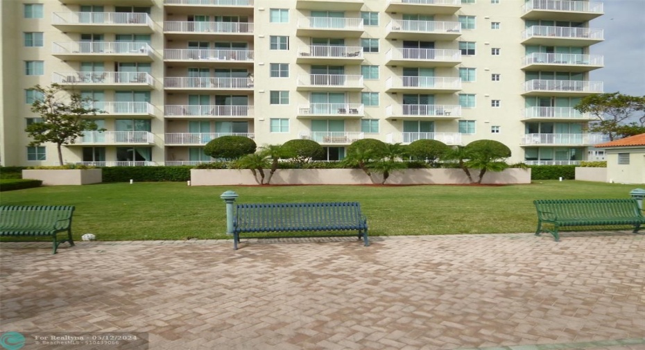 enjoy the grassy rooftop area. Its like having a back yard or a local park outside your home