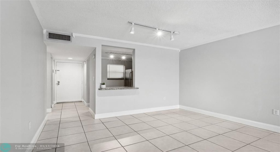 Dining area open to kitchen