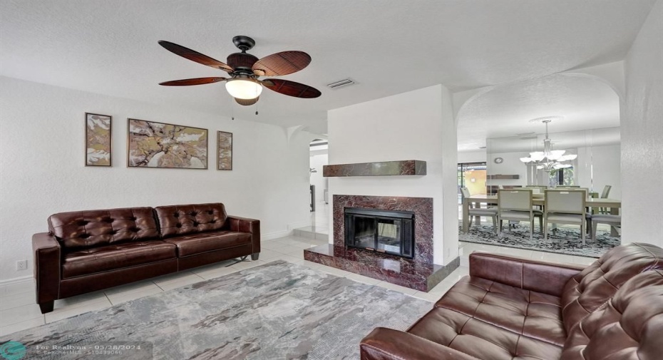 Formal Living room with fire place 1