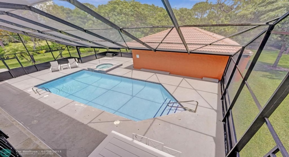 Pool view from Master bedroom balcony 2