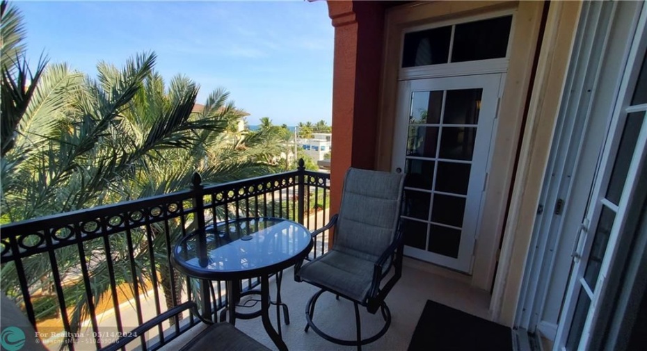 Covered Balcony - Access from Living Room and Master Bedroom