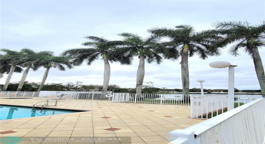 Pool and lake area