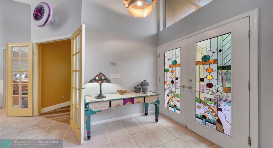 Custom Stained Glass Front Doors