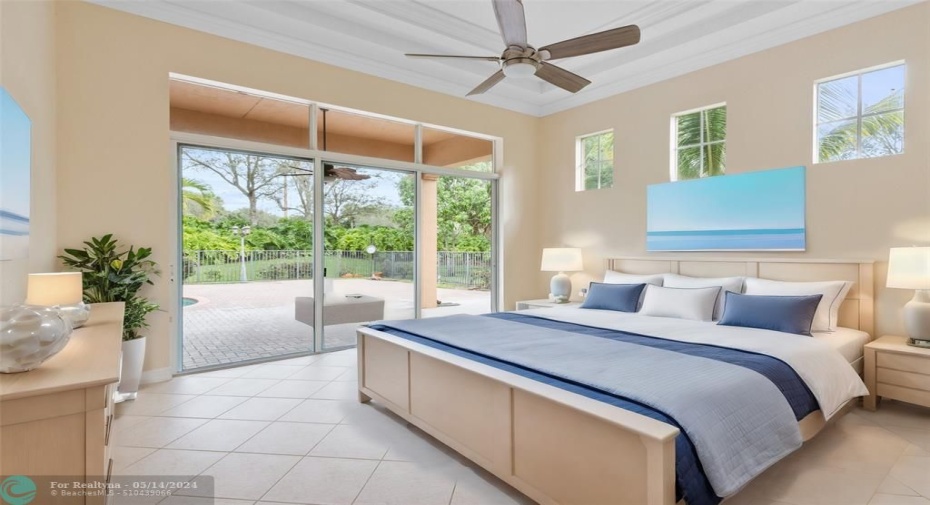 Virtually staged bedroom