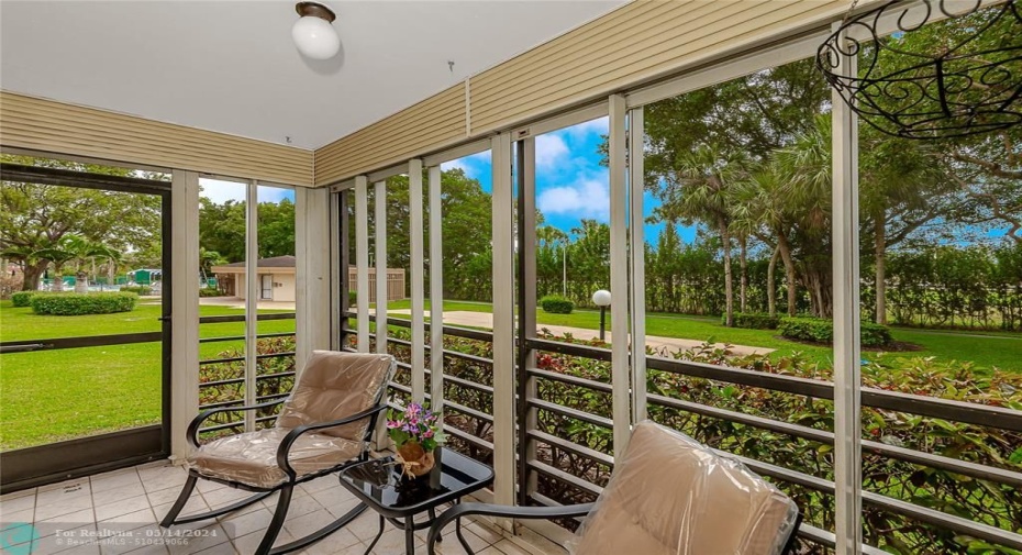 QUIET SERENE PATIO LIVING