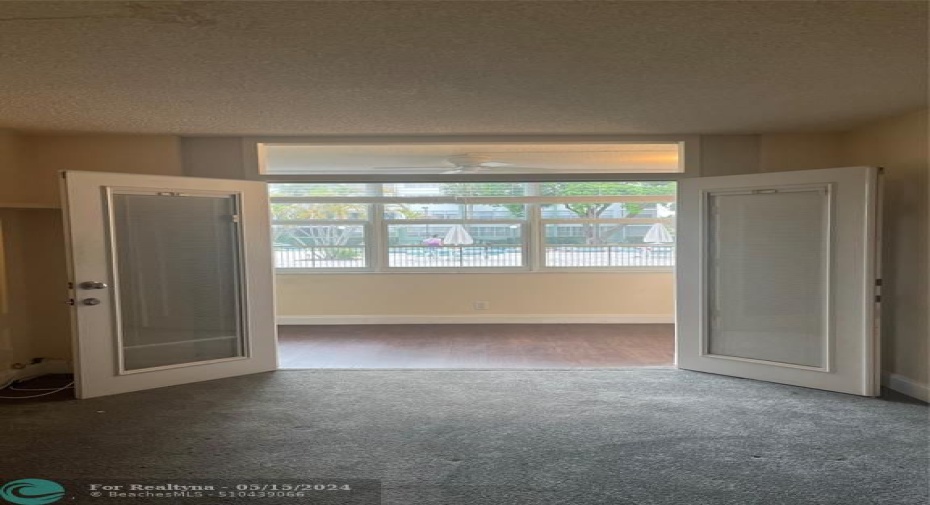 Double doors off of Master bedroom leading into Flex Space
