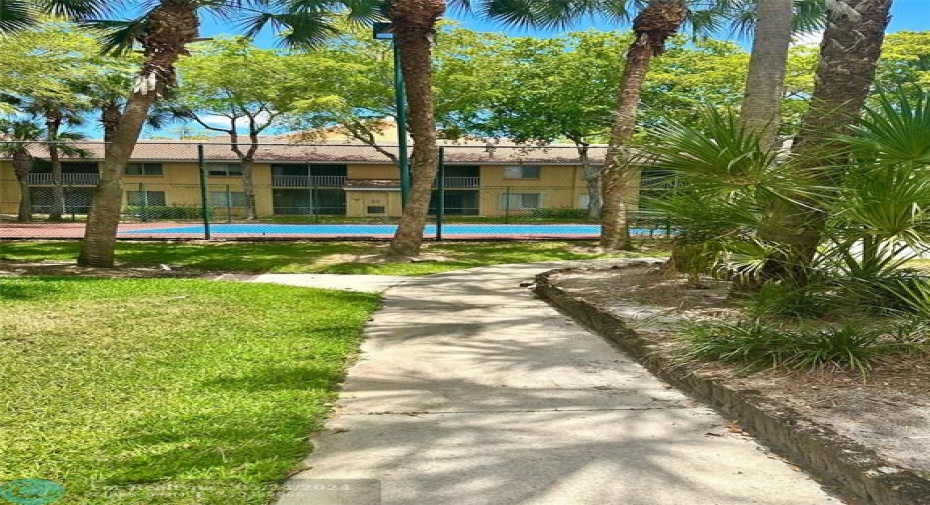 Paths to Tennis Court