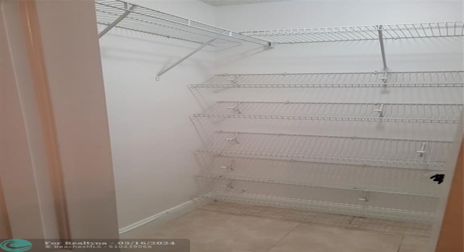 2nd bedroom walk in closet