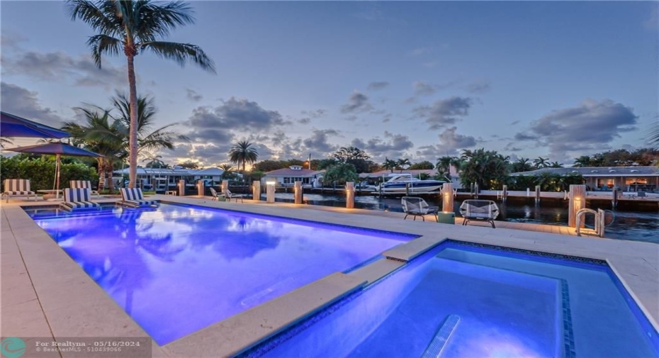 Twilight pool