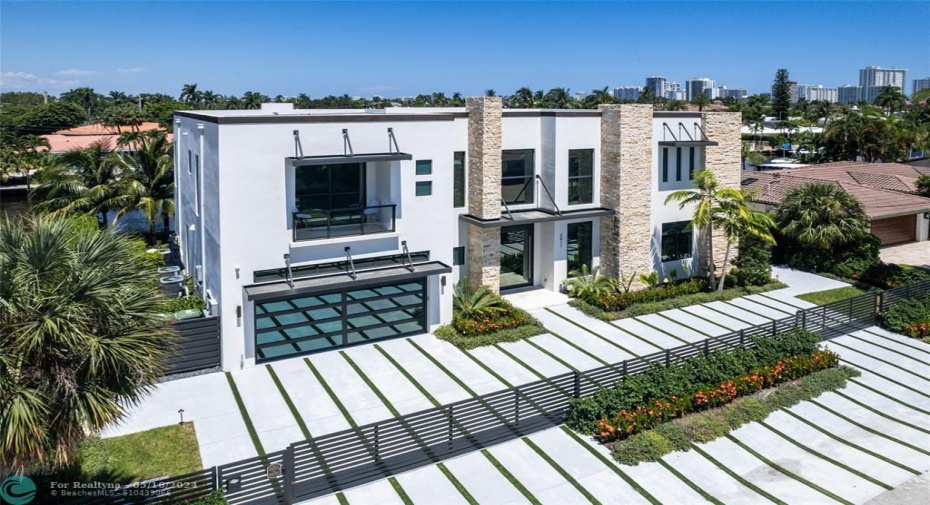 Gated front entrance