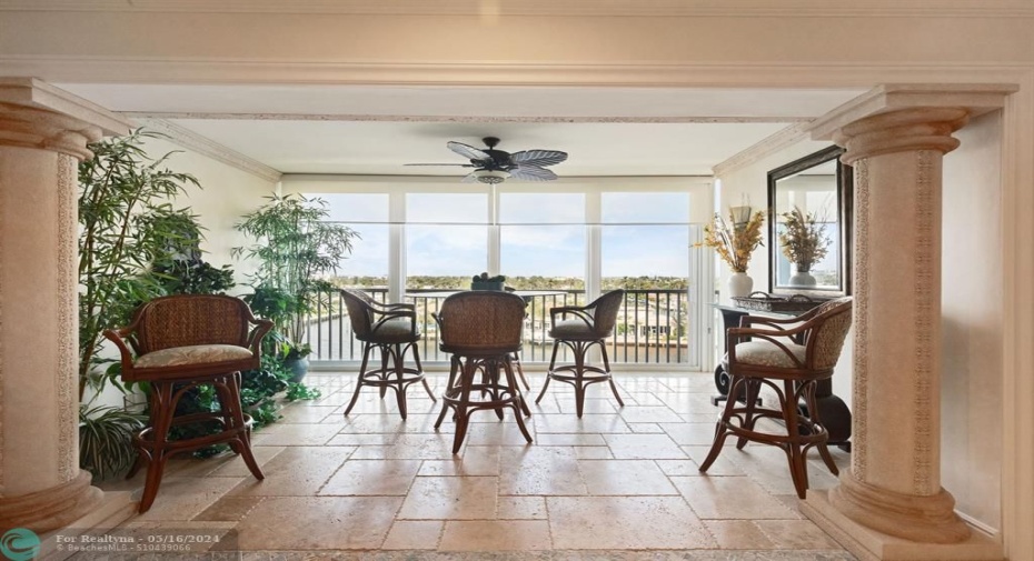 the columns are cosmetic and can be easily removed if not to your taste.