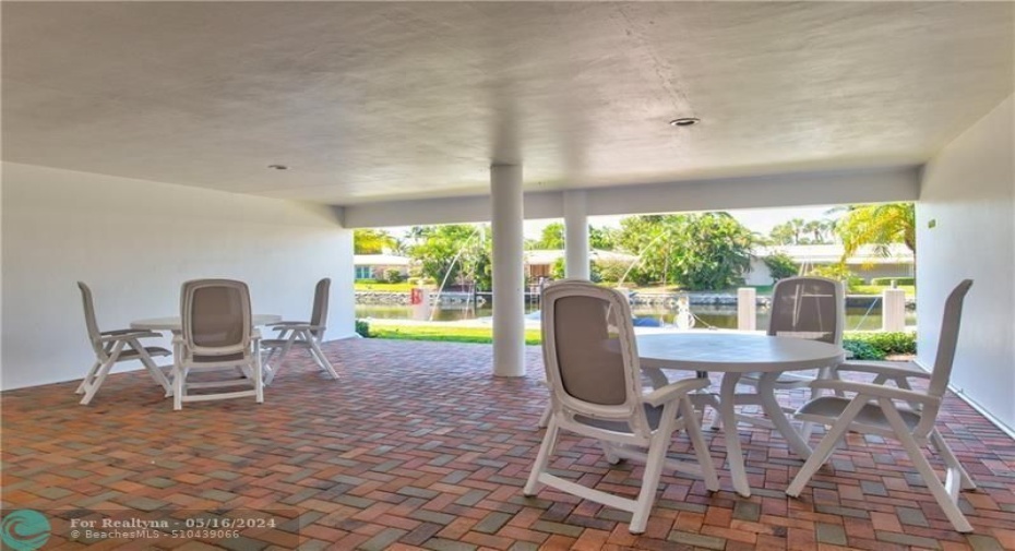 Covered Community Patio Area
